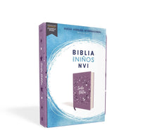 Cargar imagen en el visor de la galería, Biblia para Niños NVI - Imitación piel lavanda
