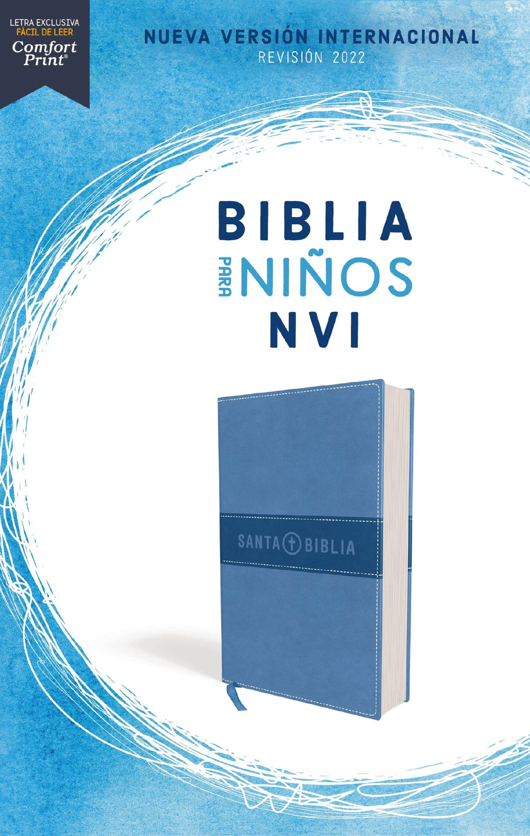 Biblia para niños NVI - Imitación piel azul